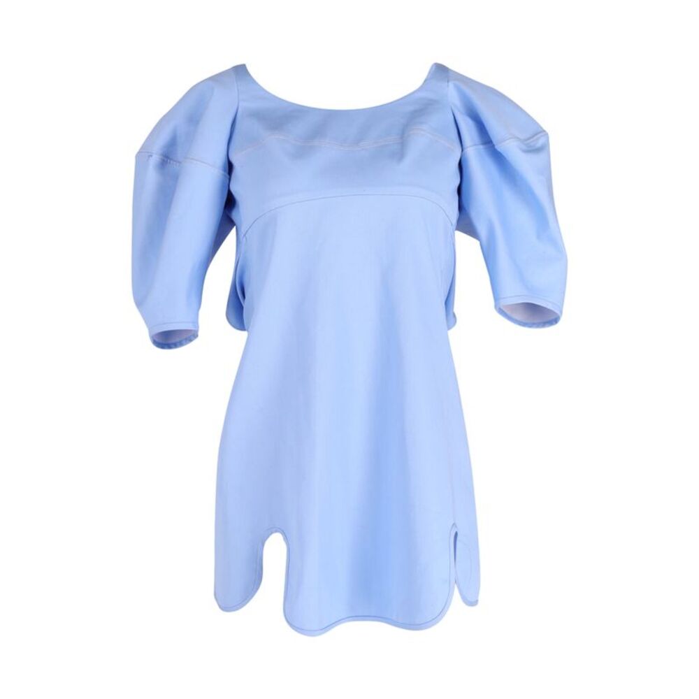Ellery Deliberate Distance Cone Dress in Light Blue Cotton